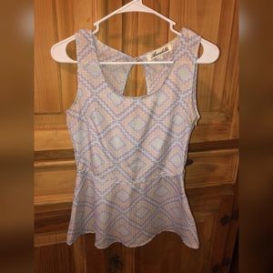 Francesca’s tank, back cut out